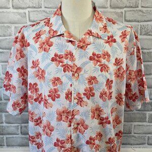 Jos A Bank Linen Cotton Blend Tropical Button Up Shirt NEW 2XLT Resort Vacation